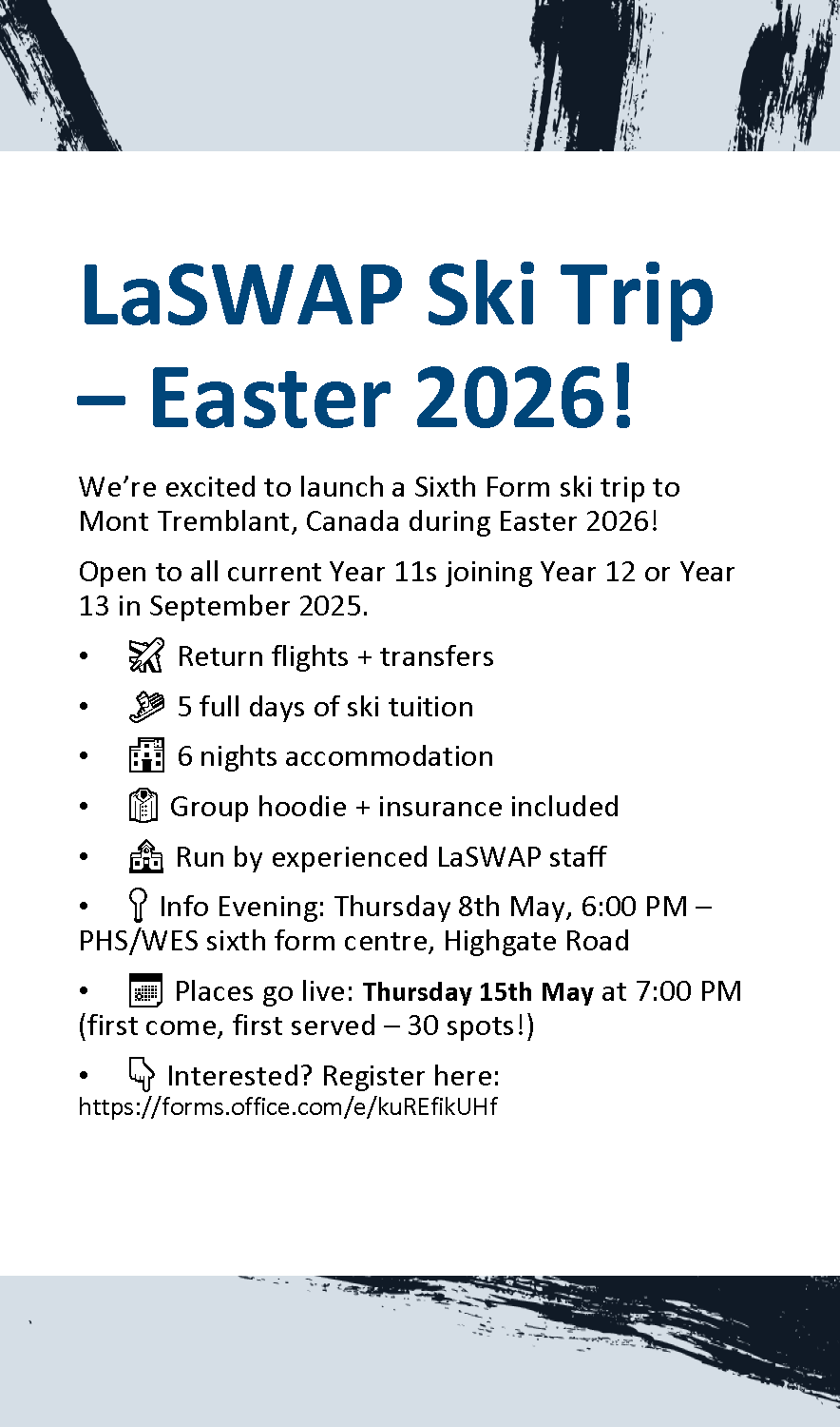 LaSWAP Ski Trip 2026 poster